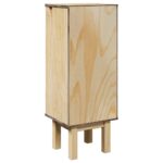 Armoire de salle de bain "OTTA" 35x30x90 cm bois massif de pin – Image 4