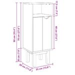 Armoire de salle de bain "OTTA" 35x30x90 cm bois massif de pin – Image 6