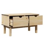 Banc de couloir OTTA 80x40x45 cm bois de pin massif – Image 3