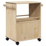 Chariot de cuisine OTTA 59x45x80 cm bois massif de pin – Image 5