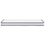 Matelas en mousse à mémoire de forme blanc 100x200x17 cm – Image 2