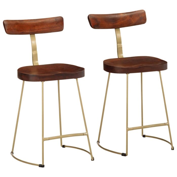 VXL8721102922169_a_en_hd_1.jpg Tabourets de bar lot de 2 49x43x79 cm bois de manguier massif – Image 1