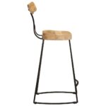 Tabourets de bar lot de 2 49x43x88 cm bois de manguier massif – Image 2