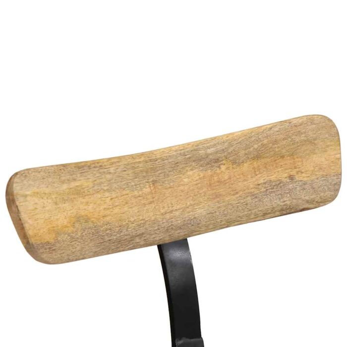 Tabourets de bar lot de 2 49x43x88 cm bois de manguier massif – Image 4