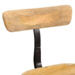Tabourets de bar lot de 2 49x43x79 cm bois de manguier massif – Image 4