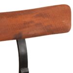 Tabourets de bar lot de 2 49x43x103 cm bois de manguier massif – Image 4