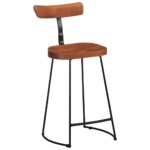 Tabourets de bar lot de 2 49x43x88 cm bois de manguier massif – Image 10