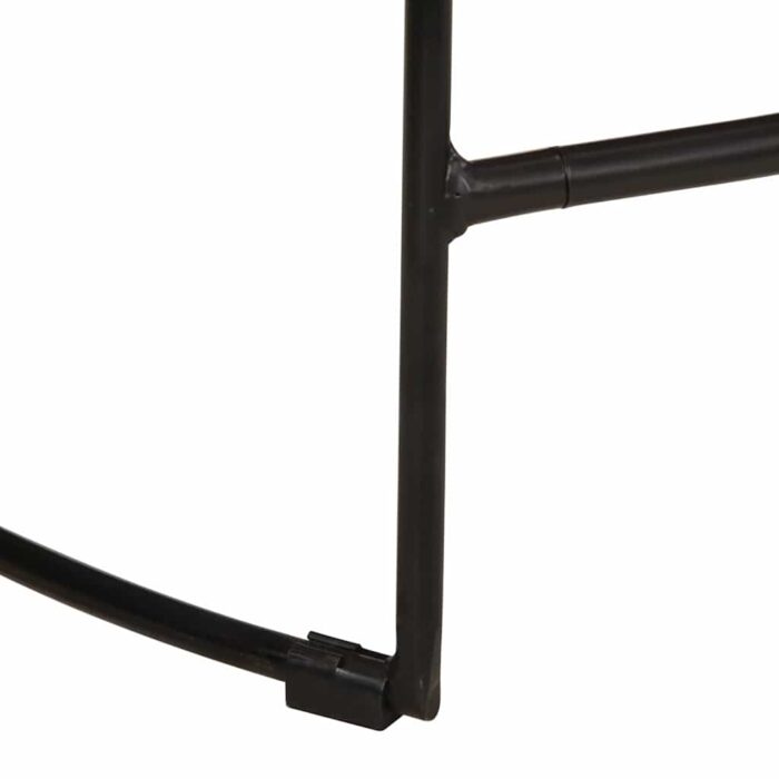 Tabourets de bar lot de 2 49x43x88 cm bois de manguier massif – Image 6