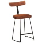 Tabourets de bar lot de 2 49x43x79 cm bois de manguier massif – Image 10