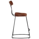 Tabourets de bar lot de 2 49x43x79 cm bois de manguier massif – Image 2