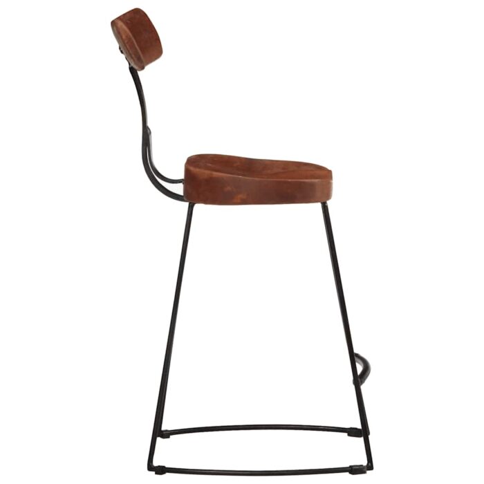 Tabourets de bar lot de 2 49x43x79 cm bois de manguier massif – Image 2