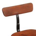 Tabourets de bar lot de 2 49x43x79 cm bois de manguier massif – Image 4
