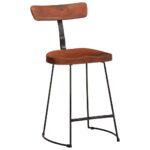 Tabourets de bar lot de 2 49x43x79 cm bois de manguier massif – Image 9