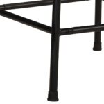 Tabourets de bar lot de 4 46x35,5x70cm bois massif récupération – Image 5