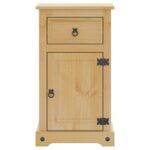 Armoire de salle de bain Corona 45x33x80 cm bois de pin massif – Image 3