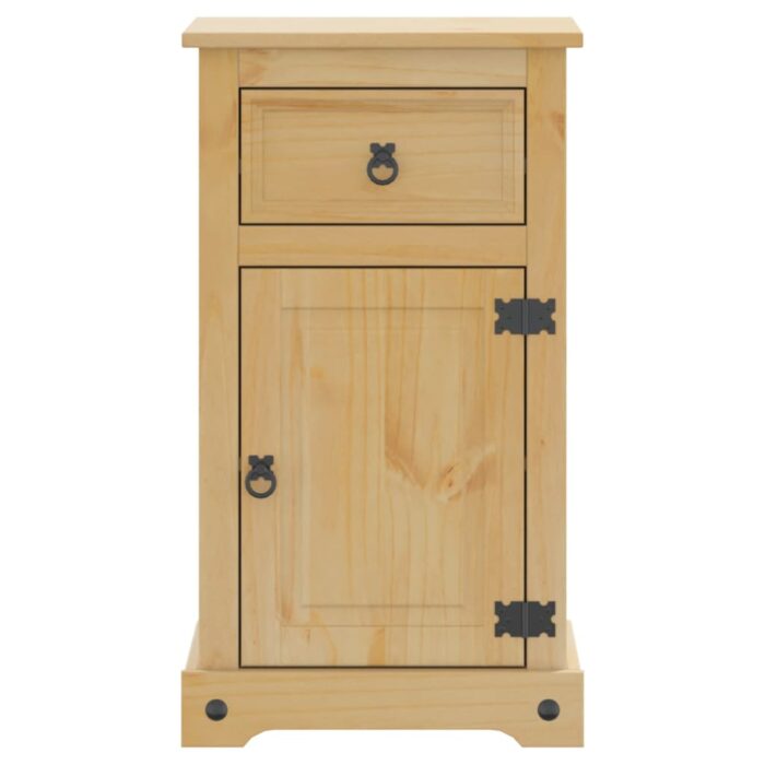 Armoire de salle de bain Corona 45x33x80 cm bois de pin massif – Image 3