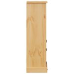Armoire de salle de bain Corona 45x33x110 cm bois de pin massif – Image 4