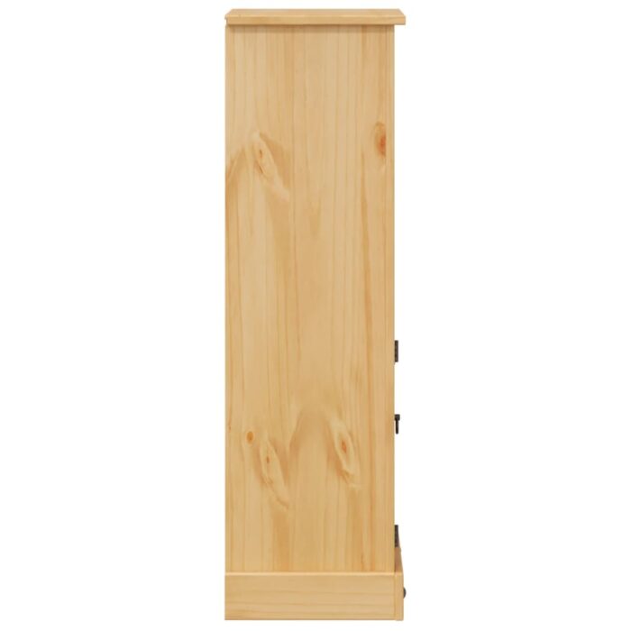 Armoire de salle de bain Corona 45x33x110 cm bois de pin massif – Image 4