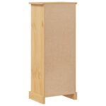 Armoire de salle de bain Corona 45x33x110 cm bois de pin massif – Image 5
