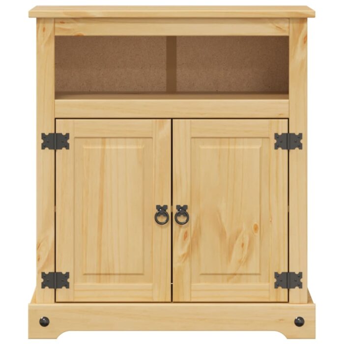 Armoire de salle de bain Corona 70x33x80 cm bois de pin massif – Image 3
