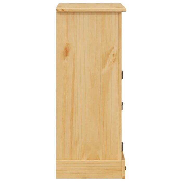 Armoire de salle de bain Corona 70x33x80 cm bois de pin massif – Image 4