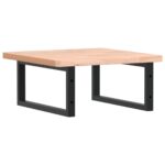 Étagère de vasque murale acier et bois massif de hêtre – Image 4