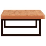 Étagère de vasque murale acier et bois massif de hêtre – Image 3