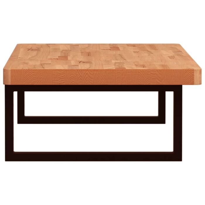 Étagère de vasque murale acier et bois massif de hêtre – Image 3