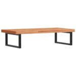 Étagère de vasque murale acier et bois massif de hêtre – Image 4