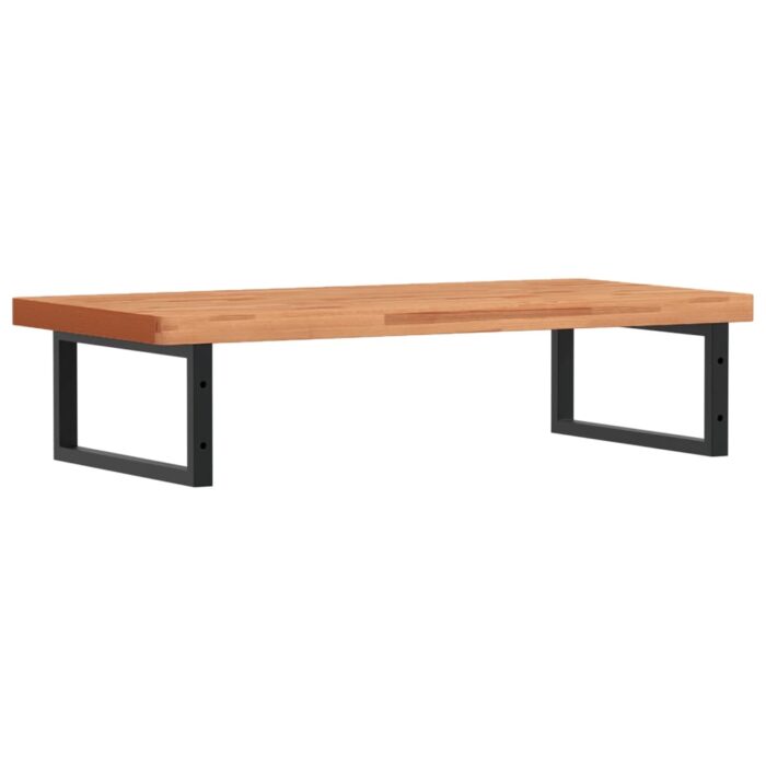 Étagère de vasque murale acier et bois massif de hêtre – Image 4