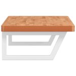 Étagère de vasque murale acier et bois massif de hêtre – Image 3