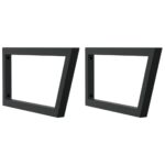 Étagère de vasque murale acier et bois de chêne massif – Image 5