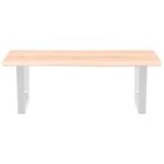 Étagère de vasque murale acier et bois de chêne massif – Image 2