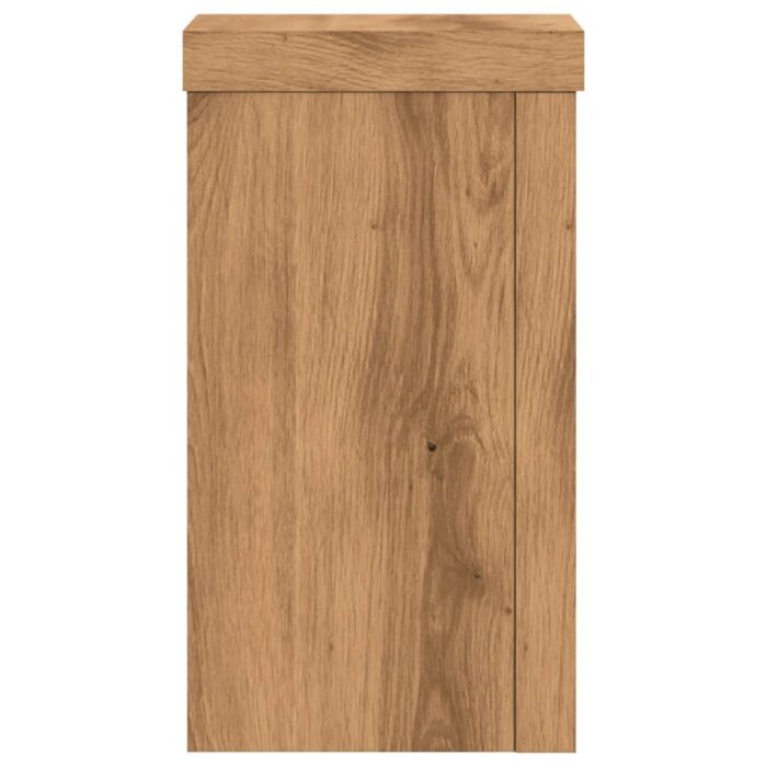 Supports pour plantes 2 pcs chêne artisanal bois d'ingénierie – Image 3