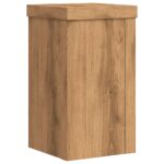 Supports pour plantes 2 pcs chêne artisanal bois d'ingénierie – Image 5