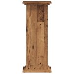 Support pour plantes vieux bois 33x33x80 cm bois d'ingénierie – Image 2