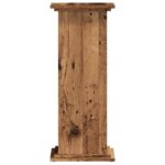 Support pour plantes vieux bois 33x33x80 cm bois d'ingénierie – Image 3