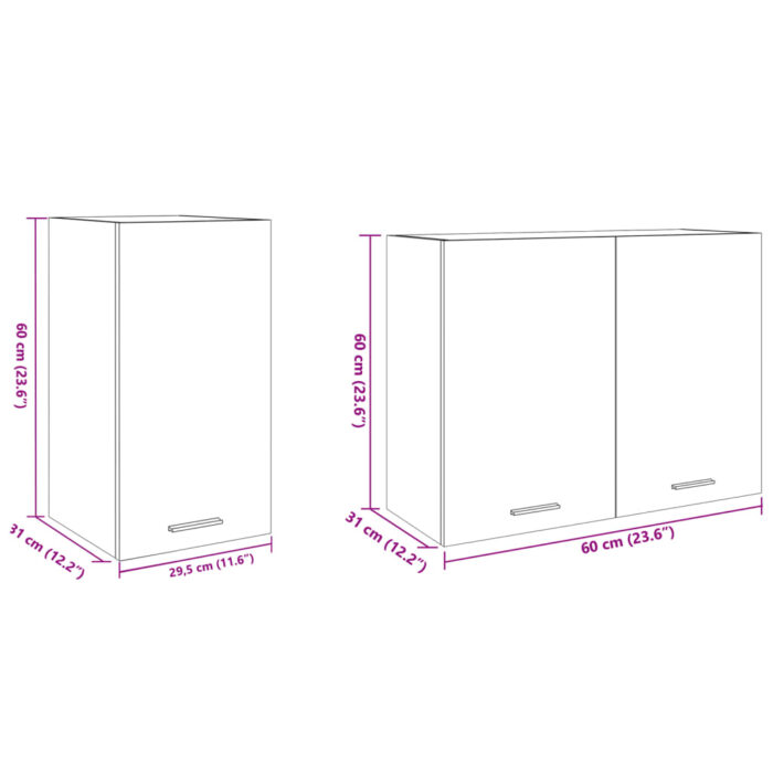 Ensemble d'armoires cuisine 8pcs chêne sonoma bois d'ingénierie – Image 11