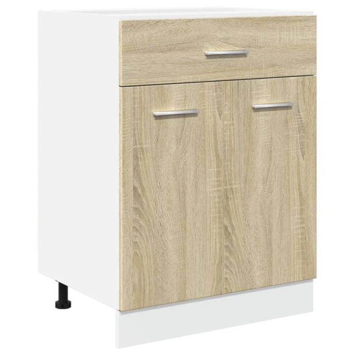 Ensemble d'armoires de cuisine 4 pcs chêne sonoma – Image 4