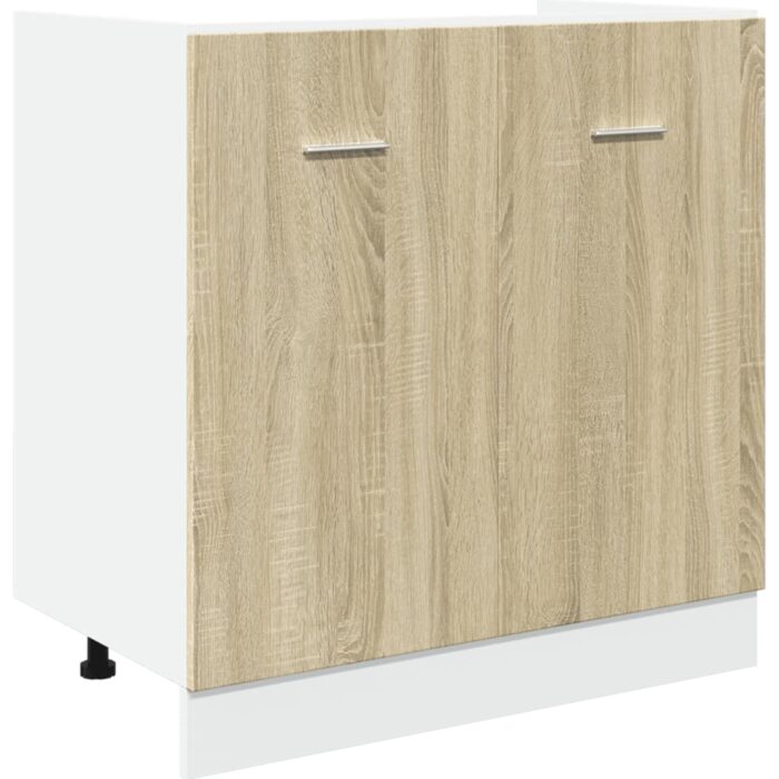 Ensemble d'armoires de cuisine 4 pcs chêne sonoma – Image 5