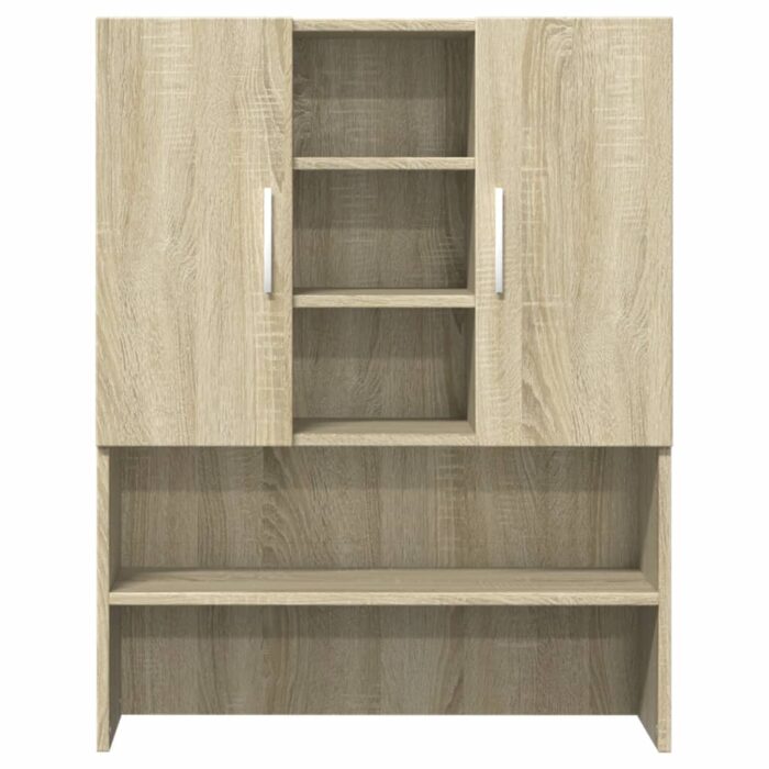 Armoires pour machine à laver 2pcs chêne sonoma bois ingénierie – Image 3