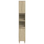 Ensemble de meubles de salle de bain 3 pcs chêne sonoma – Image 3