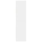 Garde-robe blanc 80x50x200 cm bois d'ingénierie – Image 3