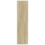 Garde-robe chêne sonoma 80x50x200 cm bois d'ingénierie – Image 3