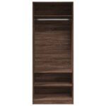 Garde-robe chêne marron 80x50x200 cm bois d'ingénierie – Image 2