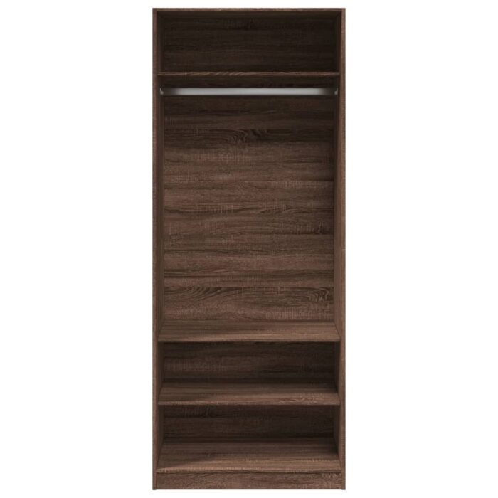 Garde-robe chêne marron 80x50x200 cm bois d'ingénierie – Image 2
