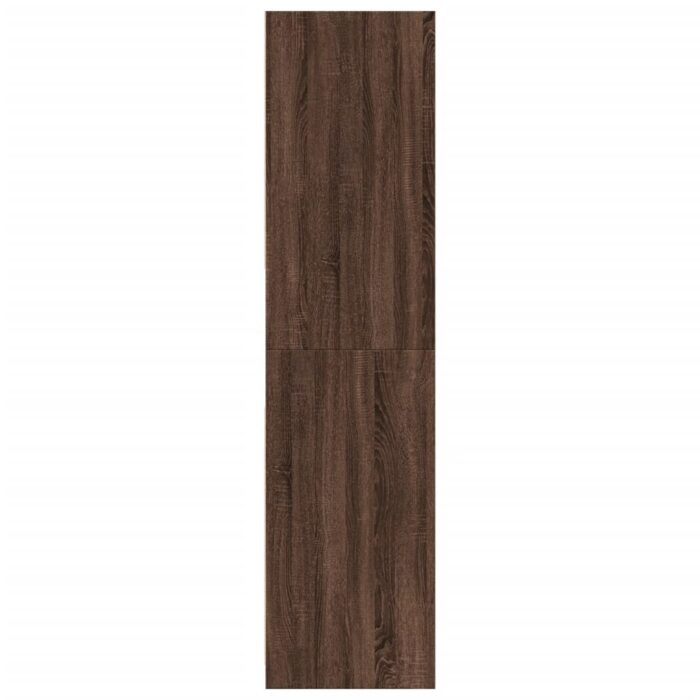 Garde-robe chêne marron 80x50x200 cm bois d'ingénierie – Image 3