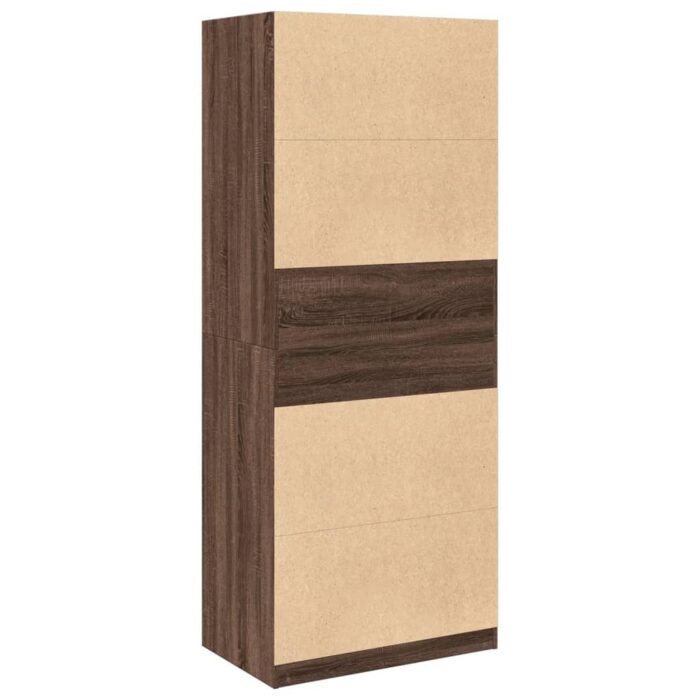 Garde-robe chêne marron 80x50x200 cm bois d'ingénierie – Image 4