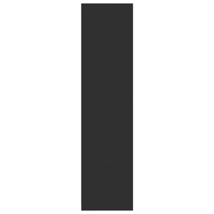 Garde-robe noir 30x50x200 cm bois d'ingénierie – Image 3