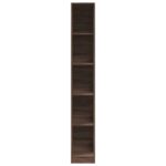 Garde-robe chêne marron 30x50x200 cm bois d'ingénierie – Image 2